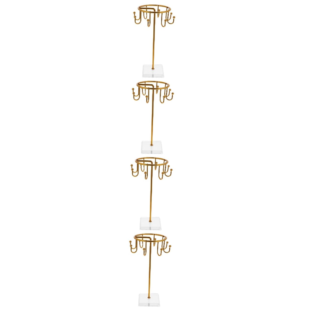 MAGICLULU 4 Pièces cintre de boucle d'oreille presentoir bracelet présentoir bracelet presentoir collier porte boucle d'oreille Porte-bijoux porte-collier support de boucle d'oreille le fer