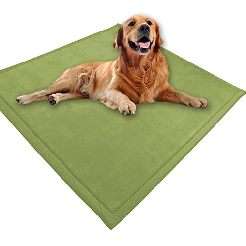 Großes Hundebett, Haustiermatte, weicher warmer Korallensamt, rutschfester Teppich Cover
