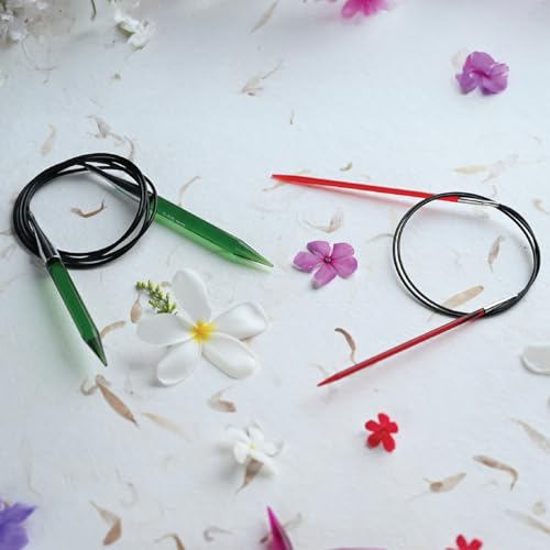 Knitpro Pro 120 Cm X 6 Mm Ferri Da Calza Maglia Fissati Multicolore Circolare - 6