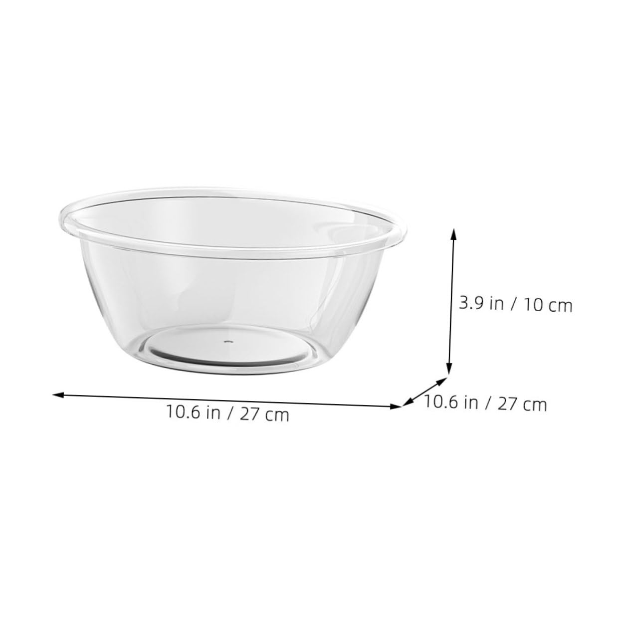 Vasque En Plastique Transparent Bassin De Lavage Nettoyant Pour Le Visage Bassine De Shampoing Seau De Lavage Lavabo De Salle De Bain Plat Bol De Légumes De Bébé Nettoyage