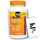 Fiber Capsules, Psyllium Husk Fiber Capsules, Compatible with Member's Mark, Digestive Health, 400 Count (Pack of 1) Includes KPplus Sticker