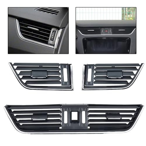 Grille ventilation Skoda Octavia couvercle panneau sortie aération climatisation centrale LHD - 3