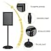 Relx Sign Holder Stand 8.5x11 inch - Adjustable Floor Standing Sign Holder - Signage Stand with Snap-Open Frame Display for Malls,Schools,Restaurants