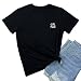 BLACKMYTH Graphic Funny T Shirt Cute Tops Teen Girl Tees Black Small