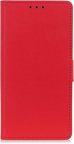 Étui en cuir synthétique rouge vintage haut de gamme iPhone 13