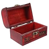Estuche de madera para joyería: de estilo vintage, el joyero es delicado y exquisito, con efectos decorativos, cofre del