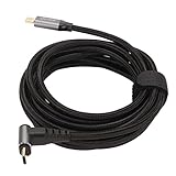 Conception en forme de L à 90 degrés: câble USB C à 90 degrés, conception en forme de L pour réduire le stress de l'extrémité de la flexion à la fixation, meilleure sensation de confort, ne se cassera pas.