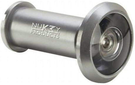 Nuk3y 220 Degree Wide Angle Heavy Duty Door Viewer (1 Pack, Satin Nickel)