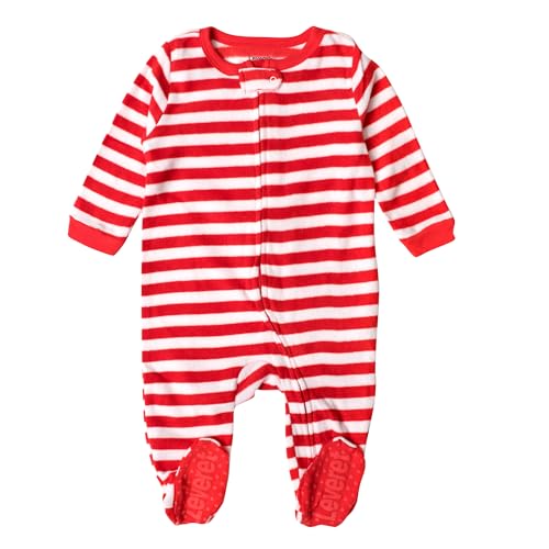 Image of Leveret Fleece Baby Boys Girls Footed Pajamas Sleeper Kids & Toddler Christmas Pajamas (3 Months-5 Toddler)