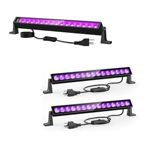 lamvip Upgraded 40W 2PCS Black Light+ 38W 1PC Blacklight Cover