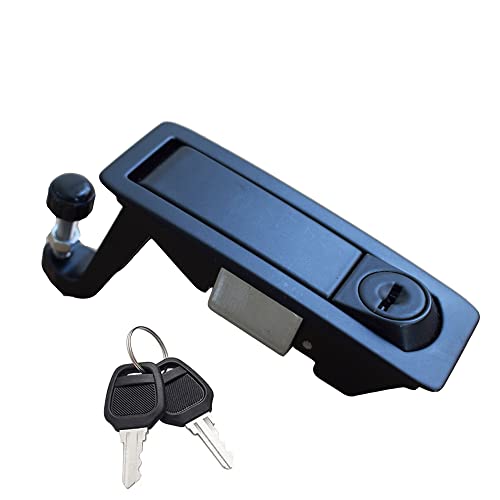 Wjskdq 2Pcs Compression Latch Lock Powder Coated Zinc Alloy Adjustable Lever Hand Operated Flush Lever Marine Applicable Door Thickness: 0.04"-0.94" Grip Range #TOP3