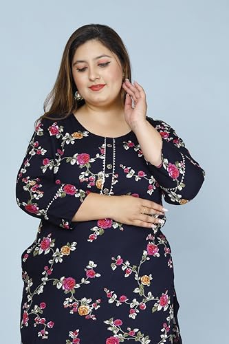 Image of Women's Plus Size Kurti Kurta (MEHKPLUS7 34)