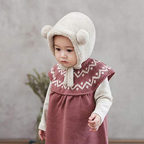 Yokunat Bonnet dhiver Chaud pour bébé avec Oreilles Unisexe Polaire Chapeaux