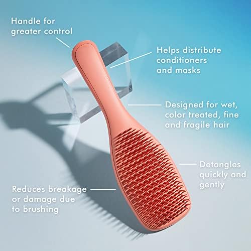Tangle Teezer | The Fine and Fragile Wet Detangler Hairbrush for Wet & Dry Hair | Color Treated, Fine, Fragile Hair | Sweet Cinnamon