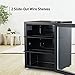 Commercial Cool Beverage Cooler, 2.7 Cu. Ft. Capacity, Drink Fridge with 2 Adjustable Shelves & Temperature Control, Mini Beverage Fridge Holds up to 81 Cans