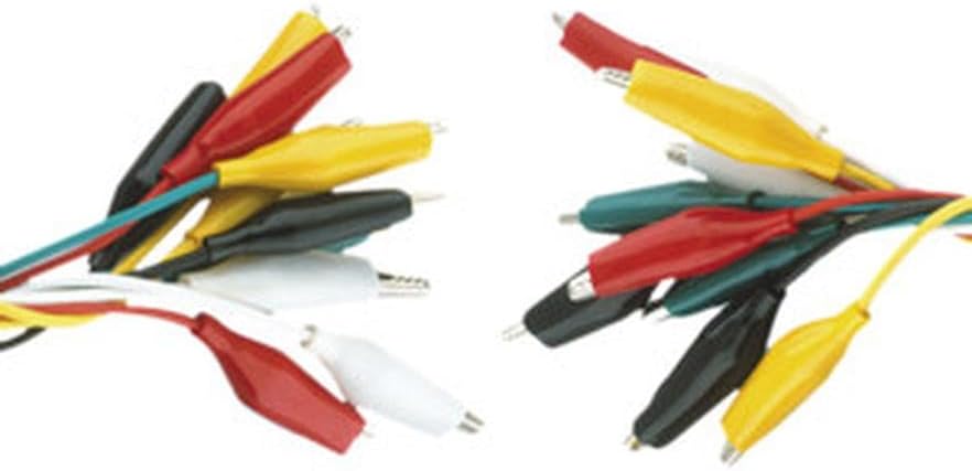 Set of 20 Alligator Clips Cable 300 mm