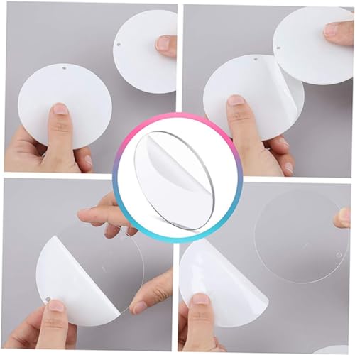 Porte clés transparent pour diy sublimation thermique Uonlytech haute résistance - 8