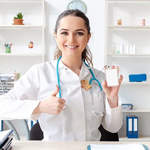 Yexiya YEXIYA-CAT FELT-24 8 Pieces Felt Badge Reel Retractable Cute Nurse Badge Holder Cat Elephant Badge Reel With Alligator Clip Cute Animal Felt Badge Holders thumb #6