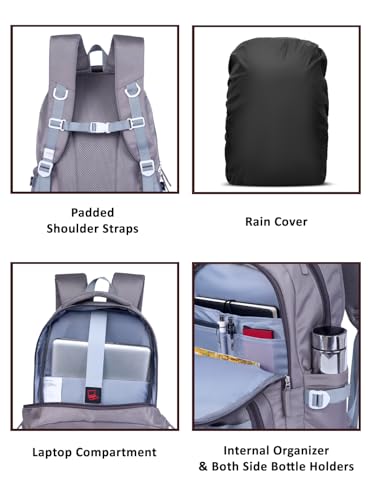 Image of Lavie Sport Terrain Laptop Backpack | 36 Liters | Fits Upto 16 Inch | Laptop Compatiable | Rain Cover