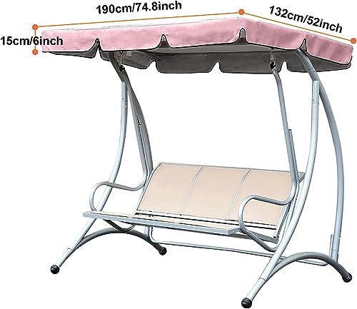 Toldo de repuesto para columpio impermeable y protector solar 195x125cm 7