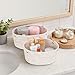 Otauoaea Aufbewahrungskorb Geflochten, 5er Set Baumwollseil Korb Aufbewahrung,Körbe Aufbewahrung Körbchen Wickeltisch Organizer Storage Basket für Bad Badezimmer Kinderzimmer Wickeltisch