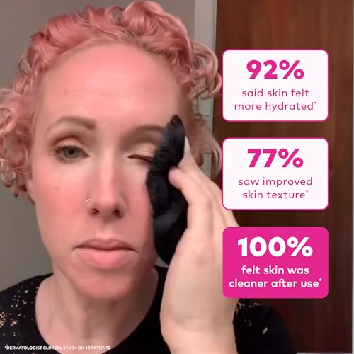 Image of The Original MakeUp Eraser 7-Day Set, Erase All Makeup With Just Water, Including Waterproof Mascara, Eyeliner, Foundation, Lipstick, Sunscreen, and More! Chic Black, 7ct.
