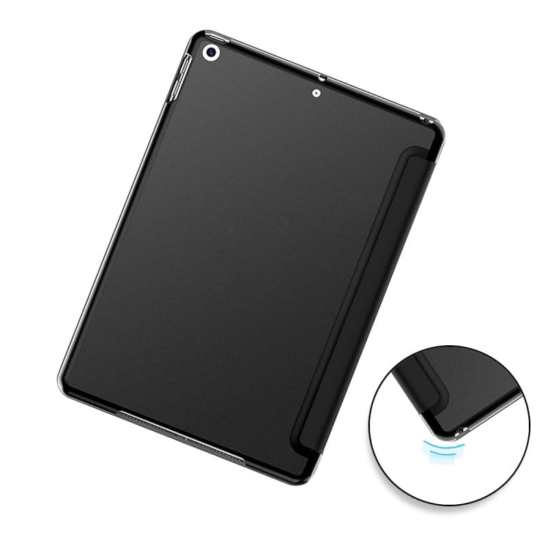 Etui iPad 10.2 EVETANE avec smart cover noir pour protection intégrale tablette