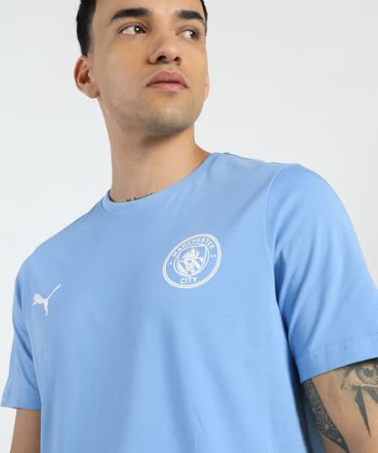 Manchester City - Essentials Colección - Camiseta para Hombre - Azul - XX-Grande