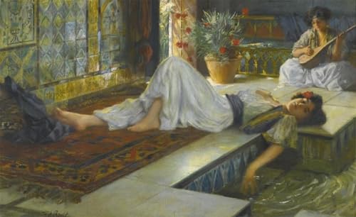 Odalisque de Ferdinand Max Bredt : Toile Imprimée Art Décoratif 60x90cm