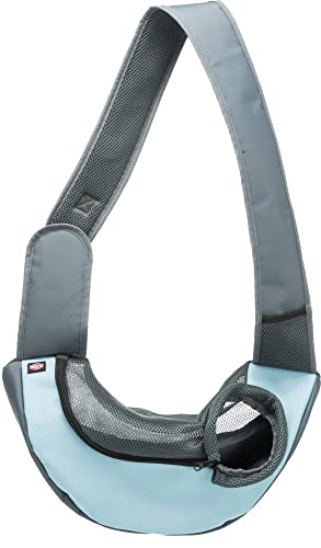 Trixie-Sling-Front-Bag-Carrier-Travel-Bag-for-Dogs-and-Cats-Made-Polyester-Ideal-for-Long-Walks-Journeys-and-Trekking-Can-Hold-Upto-5-Kg-50--25--18-cm-Light-Grey