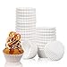 Lot de 1000 caissettes à cupcakes en papier sulfurisé Blanc.le diamètre supérieur est de 68 mm, 32 mm de haut, résistant à la graisse