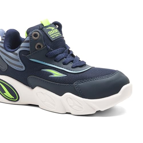 Image of ASIAN Kids VISION-11 Stylish Casual Chunky Sneakers with Laces for Boys, Trendy and Comfortable Shoes Perfect, Walking, and Outdoor Play, Lightweight and Durable Design Suitable for Kids