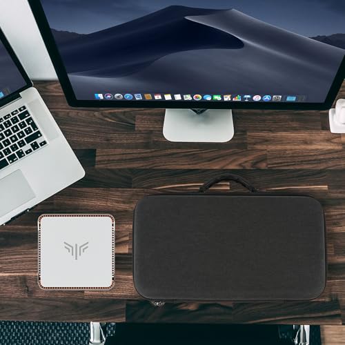 Funda rígida de viaje para Mini PC GEEKRIA, compatible con KAMRUI Pinova P2 / P1 / Hyper H2 / AM21 / Hyper H1 / E3 / E3B, GMKtec M5 Ultra / G3 Pro / G3S / M6 Ultra miniatura 6
