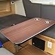 Yechiry RV -Tischplatte Massivholz RV Tischplatte mit Edelstahlbechern, Boots -Yacht -Wohnmobil -Deck 800x400 Mm, für die Freizeitaktivitäten für die Freizeit (Brown)