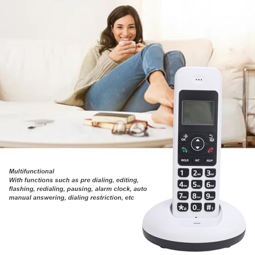 Teléfono inalámbrico para adultos con pantalla retroiluminada miniatura 4
