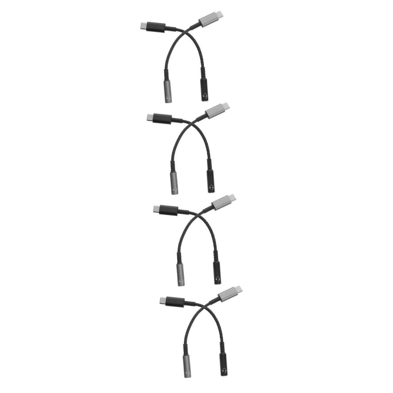 Housoutil 4 Sätze Typ C Auf 3 5 Mm Audio-Adapter Kopfhöreranschluss Konverter Für Lichtdesign 2 Stück * 4