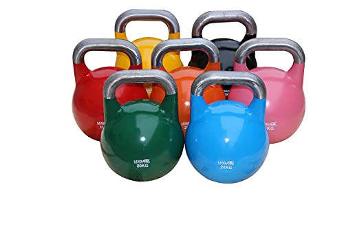 Competition Kettlebell - 8kg bis 32kg - Stahl Kugelhantel - geschliffener, unbehandelter Griff – Bild 3