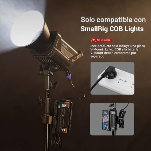 Placa de Batería de Montaña V SMALLRIG RA V1 Módulo de Carga para Focos COB 5