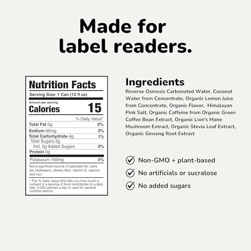 image for NOOMA - Performance Energy Drink - Pre Workout Drink - Nootropics, Ada