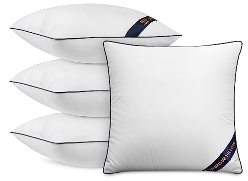 Utopia Bedding 12x12 Throw Pillow Inserts Decorative Pillows Pack of 4
