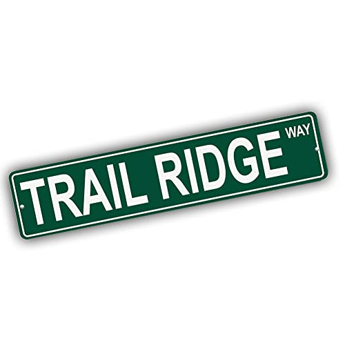 Brotherhood Aluminum Street Sign for Trail Ridge - Colorado Man Cave Decor