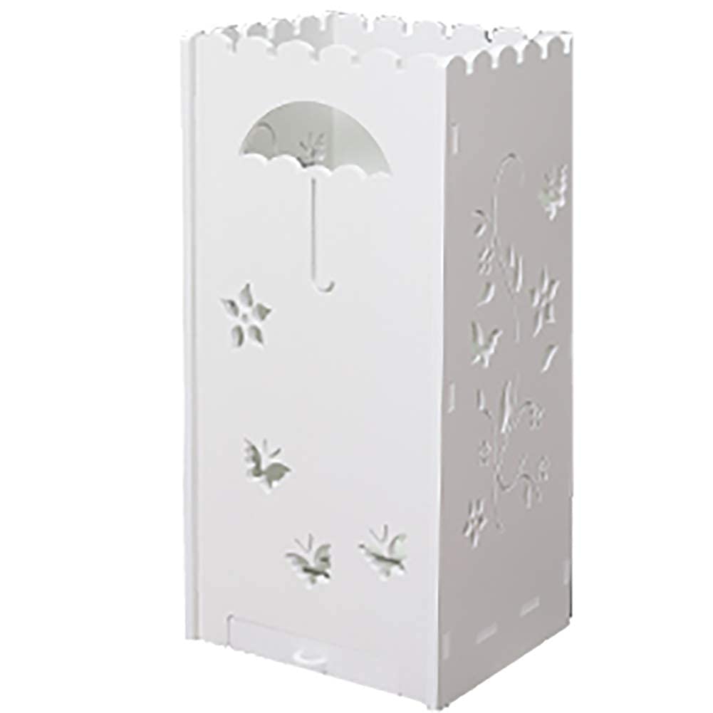Porte-parapluie bois bac impermeable amovible petit rangement entree bureau