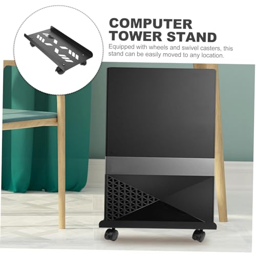 Support pour tour ordinateur avec roulettes mobile châssis PC