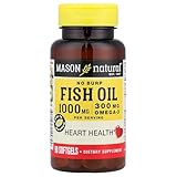 Fish Oil 1000 Mg No Burp Softgel, By Mason Vitamins - 90 Ea