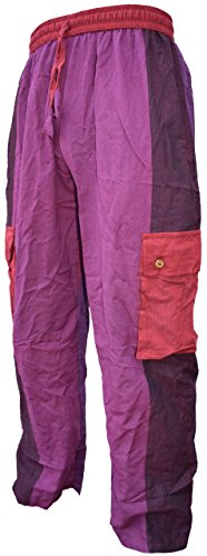 Gheri Mens Plain Striped Casual Multicolored Loose Cargo Trouser3