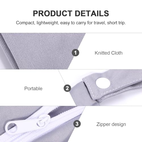 Bolsa organizadora de pañales para exteriores gris miniatura 3