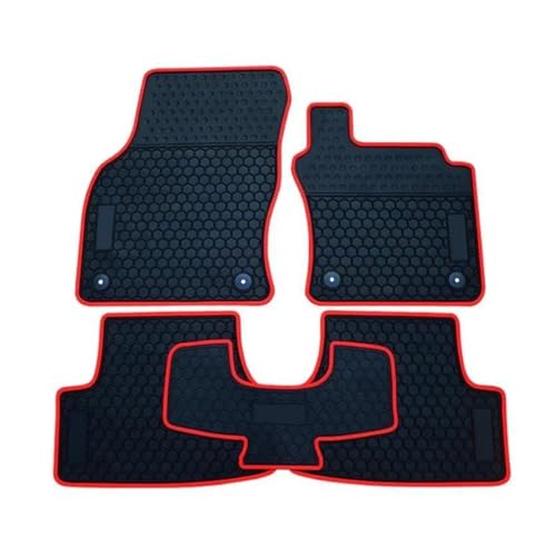 Red Car Floor Mats for VW Golf VII MK7 2012-2019