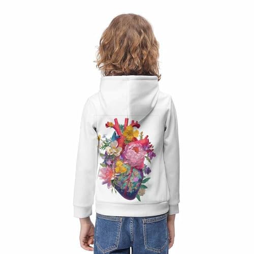Pulls enfants anti-transpiration à motif fleurs 3D avec sweat-shirts à capuche