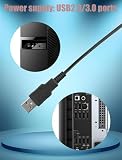 ELFJMZP 2-pak USB na SATA Power Cable, 50 cm 22AWG Tinned Copper Cord for SATA HDD/SSD 2.5", zasilanie przez port USB / ładowarkę / power bank (bez transferu danych, tylko 5 V, nie nadaje się do