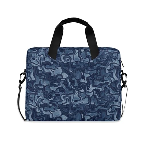 Funda para portátil unisex 15.6 pulg camuflaje azul marino miniatura 1
